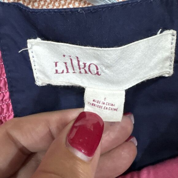 Lilka Anthropologie Size Small Blue Colorblock JUNIO Sundress Spaghetti Straps - Picture 3 of 6